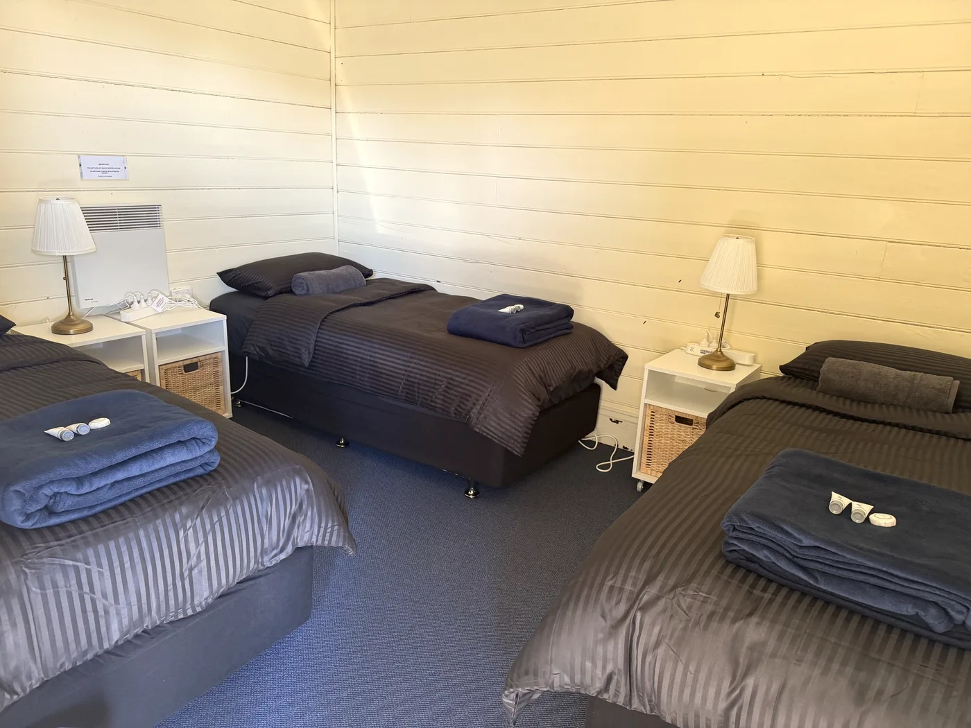 A guest room in the cottage at the rear.