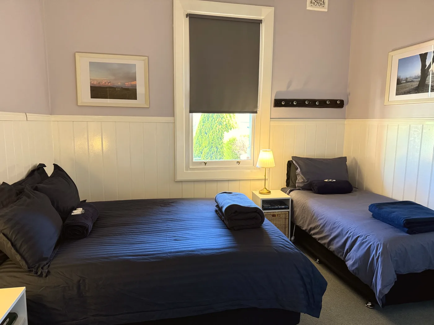 A guest room in the hotel.